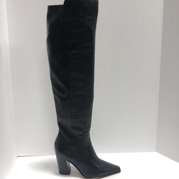 Vince Camuto Women’s Demerri, Black Over The Knee Boots, Size 7 M